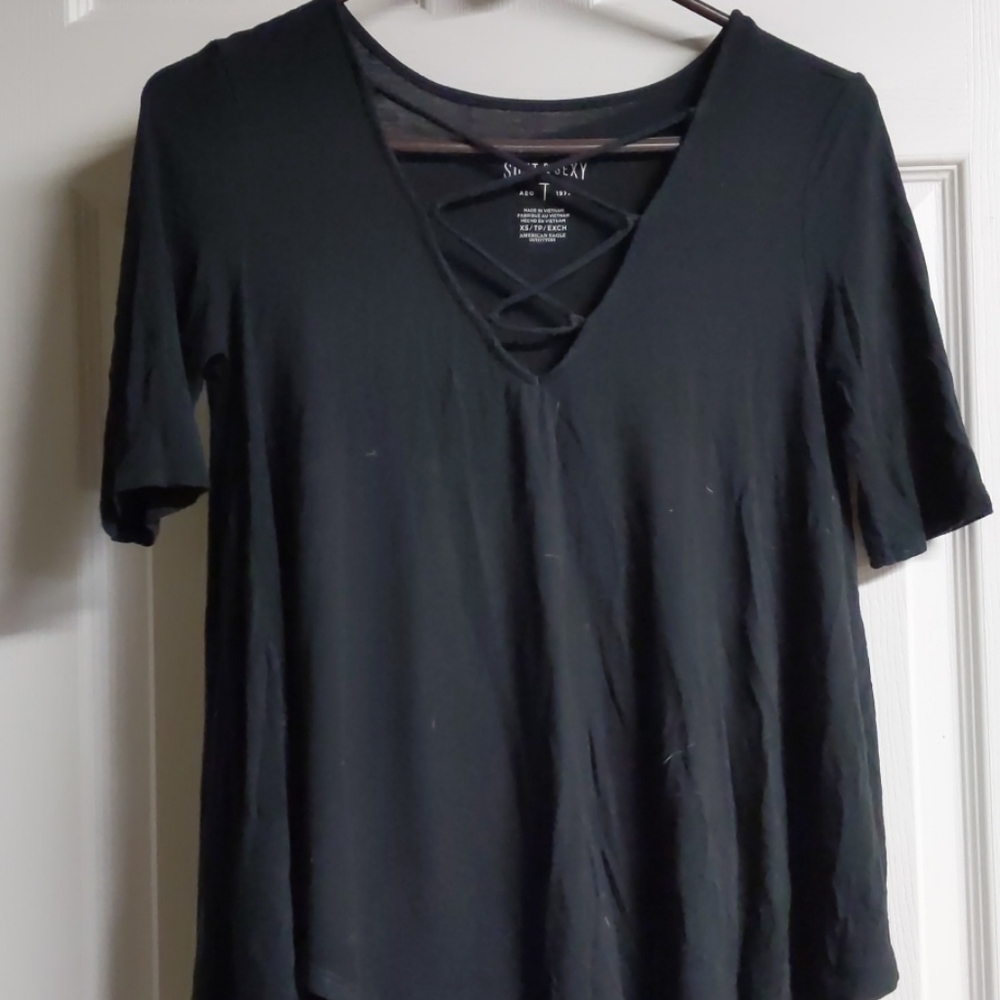 American Eagle Crisscross Top
